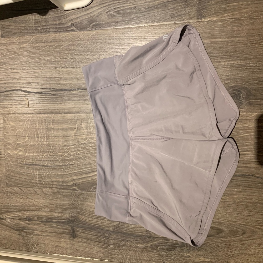 purple/grey size 4 lulu lemon shorts